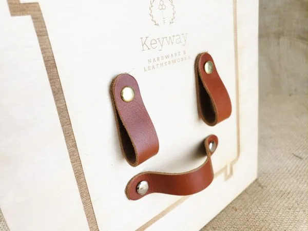 Leather Drawer Handles - Russet - Image 5
