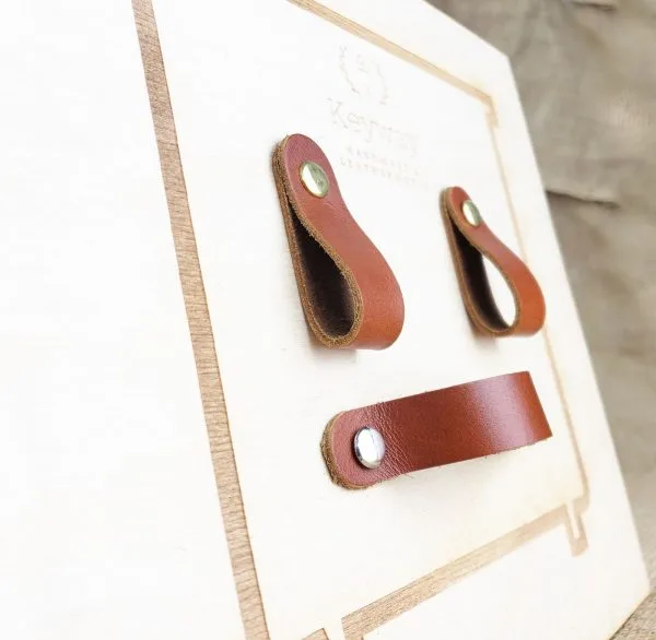 Leather Drawer Handles - Russet - Image 6