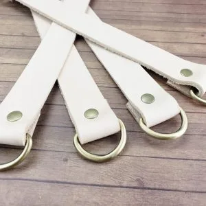 Leather Curtain Tie Back - Natural Vegetable Tanned Leather