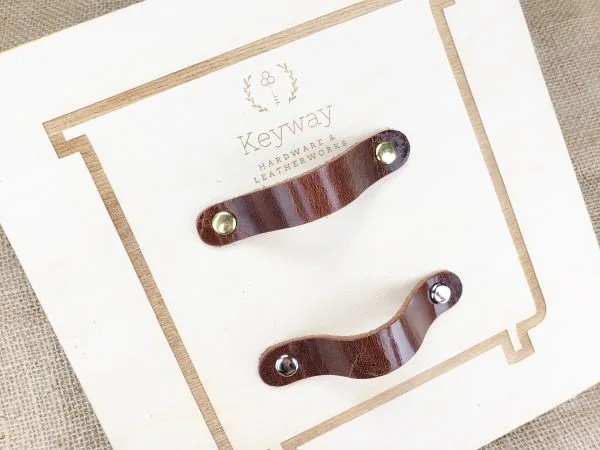 Leather Drawer Handles - Glazed Pecan - Image 4