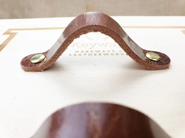 Leather Drawer Handles - Glazed Pecan - Image 2