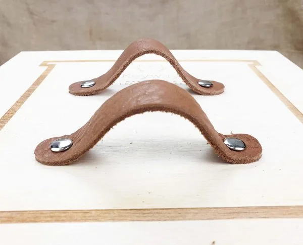 Leather Drawer Handles - Caramel - Image 2
