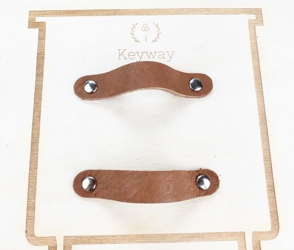 Leather Drawer Handles - Caramel - Image 3