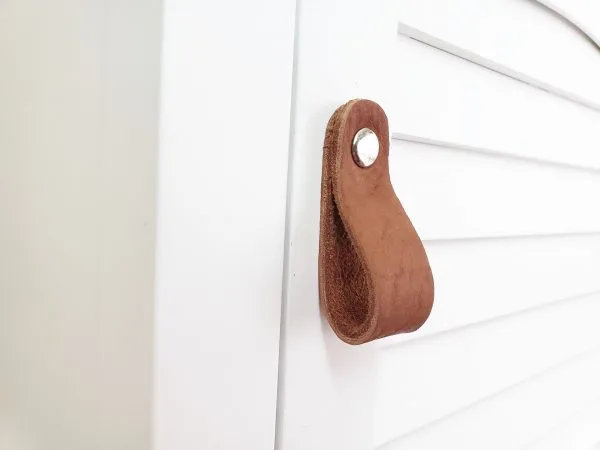 Leather Drawer Pulls - Caramel - Image 2