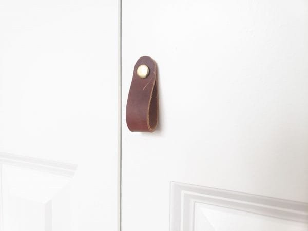 Leather Drawer Pulls - Maple Cognac - Image 4