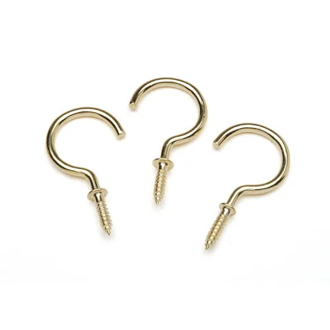 Gold Cup Hooks - Additional Curtain Tie Hardware - Image 3