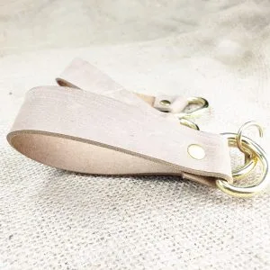 Leather Curtain Tie Back - Latte
