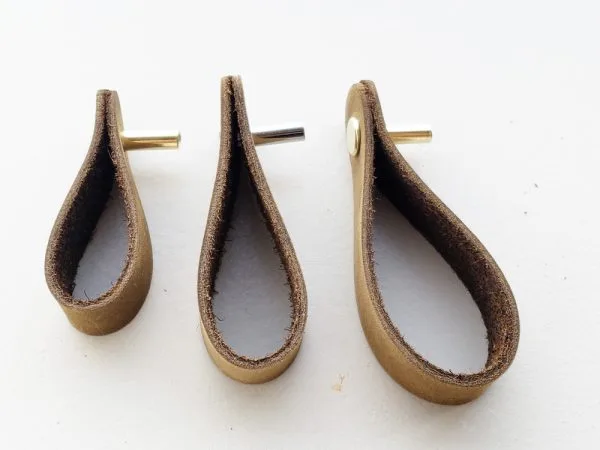 Leather Drawer Pulls - Olive - Image 9